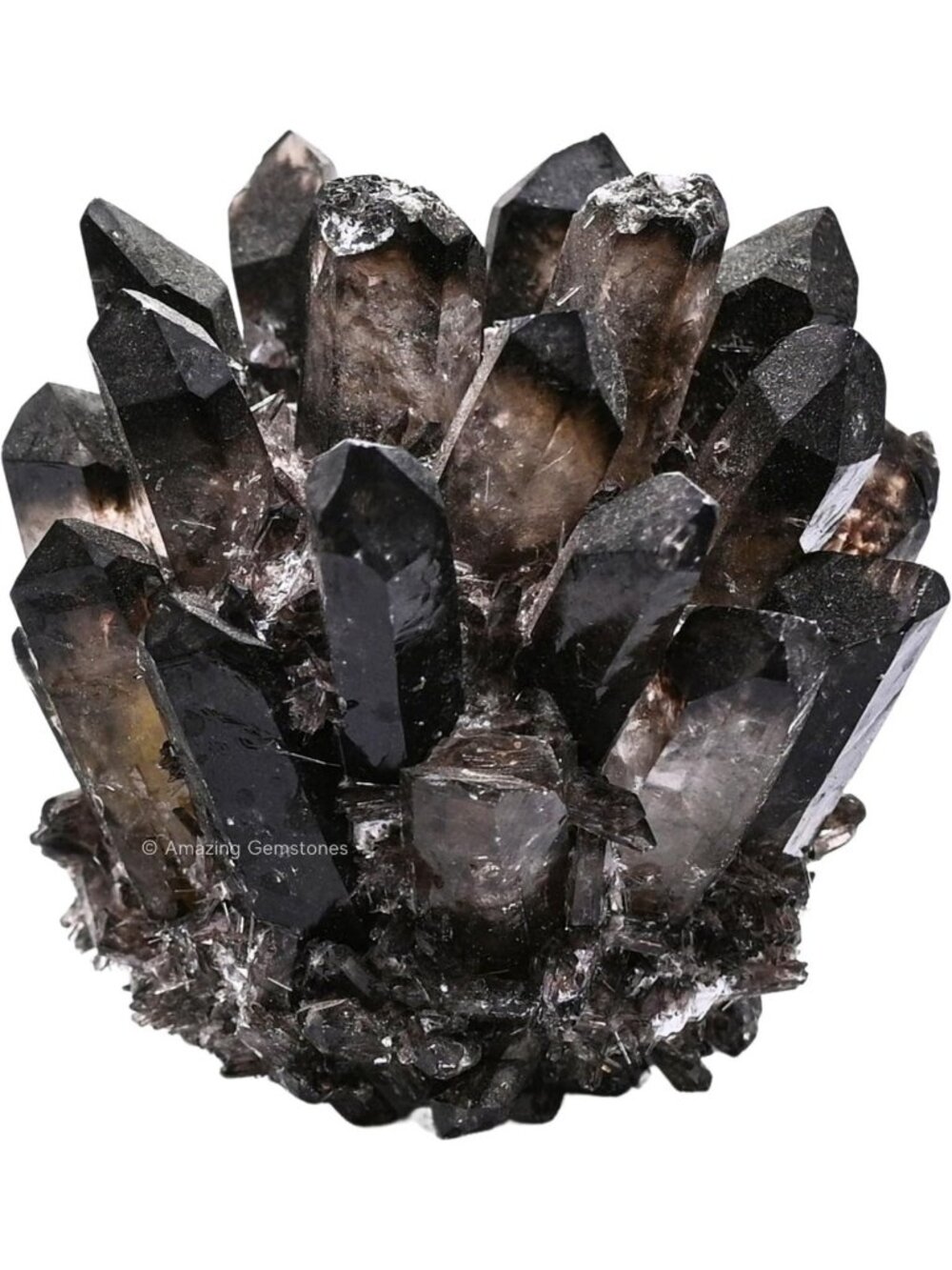 Large Smoky Quartz Crystal Cluster Points for Meditation & Home Decor - Healing